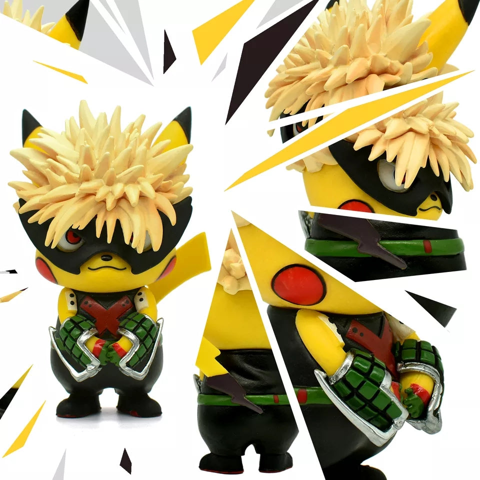 Pokemon figurine pikachu my hero academia deku all might ou bakugo