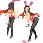 Figurine nezuko sexy statuette costume lapin demon slayer 25 cm