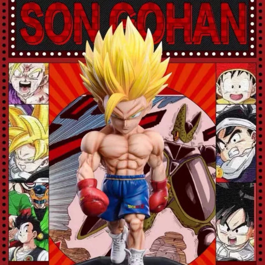 Dragon ball figurine son gohan sayan 2 boxeur statuette decoration