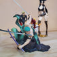 One Piece figurine zoro roronoa Anime Figure GK Roronoa Zoro Action PVC Anime Figurine Model Decoration statuette Collection manga DIY Kids Toys Gift 12CM