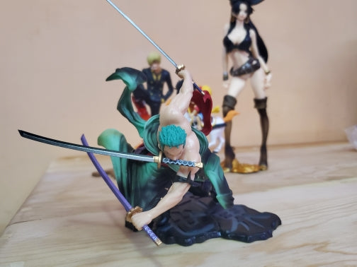 One Piece figurine zoro roronoa Anime Figure GK Roronoa Zoro Action PVC Anime Figurine Model Decoration statuette Collection manga DIY Kids Toys Gift 12CM