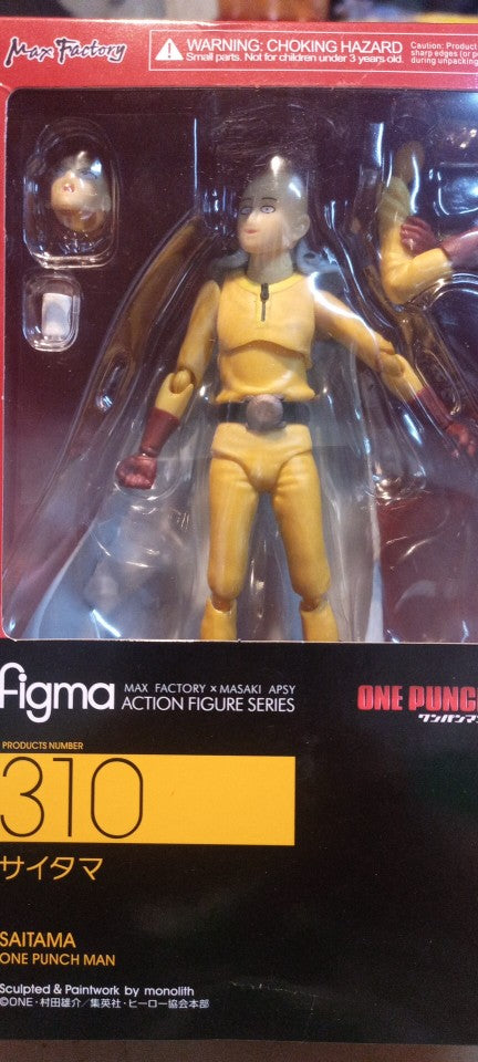 Figurine  Saitama One Punch Man statuette articulé collection manga Figma 310 PVC Action Figure Collectible