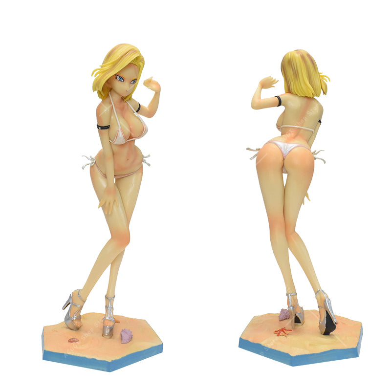 Figurine sexy Dragon Ball Z  chichi ou C18 statuette  maillot de bain collection manga