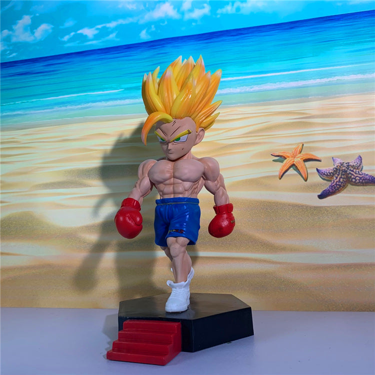 Dragon ball figurine son gohan sayan 2 boxeur statuette decoration