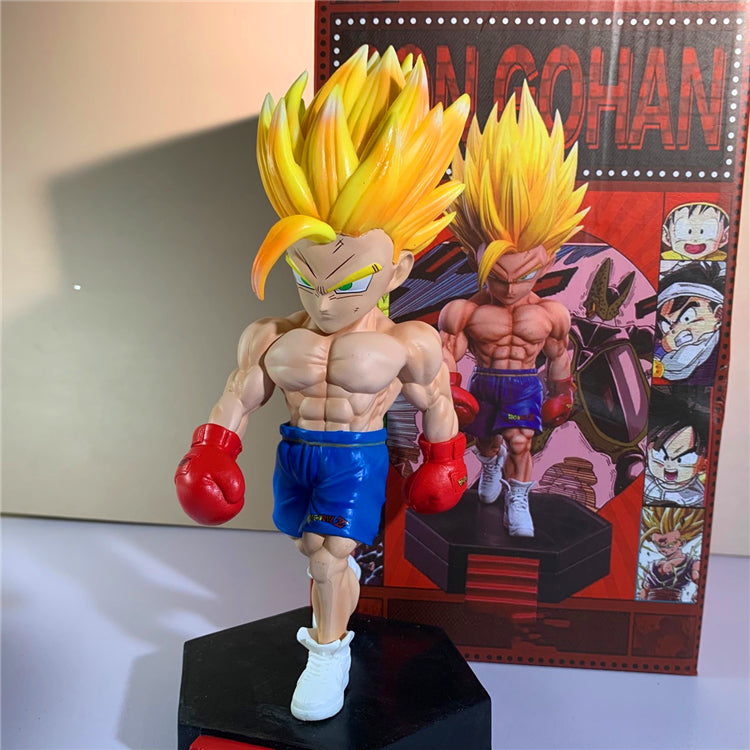 Dragon ball figurine son gohan sayan 2 boxeur statuette decoration