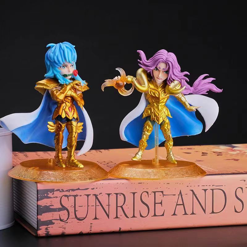 Figurines saint seiya lot de 5 pieces chevalier d'or 10cm