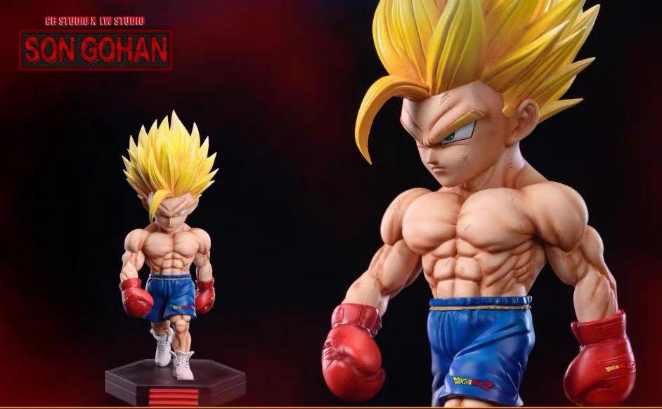 Dragon ball figurine son gohan sayan 2 boxeur statuette decoration