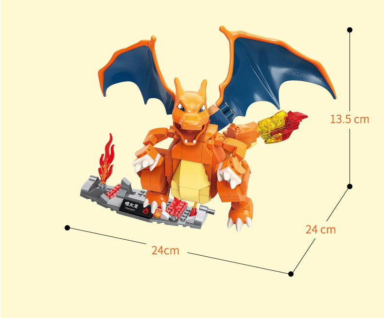 Pokemon lego bloc de construction dracaufeu mewtew tortank ou florizard