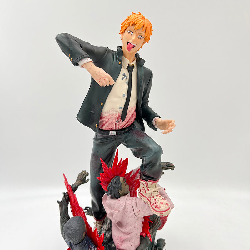 Figurine chainsaw man denji double corp interchangeable