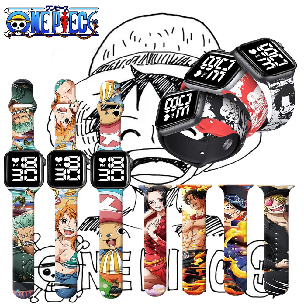 Montre one piece numerique led