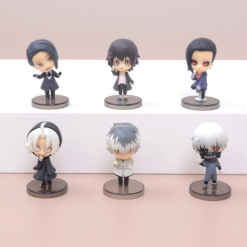 Tokyo ghoul lot de 6 figurine SD 5 cm statuette ken kaneki