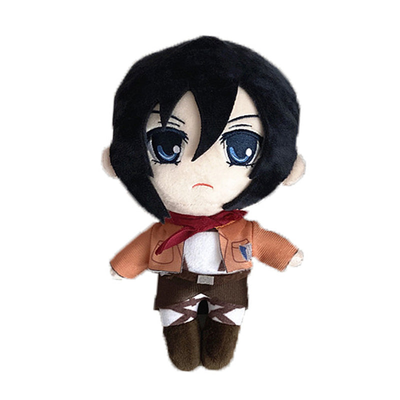 L'attaque des titans peluche eren mikasa ou levi doudou shingeki no kyojin 20 cm