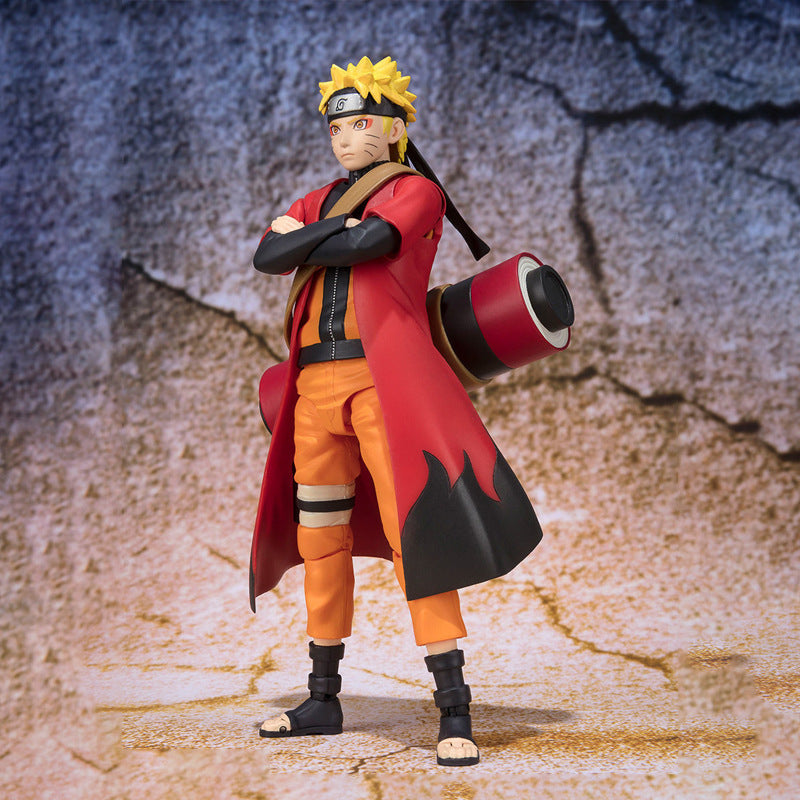 Figurine naruto uzumaki avec tete interchangeable et accessoires