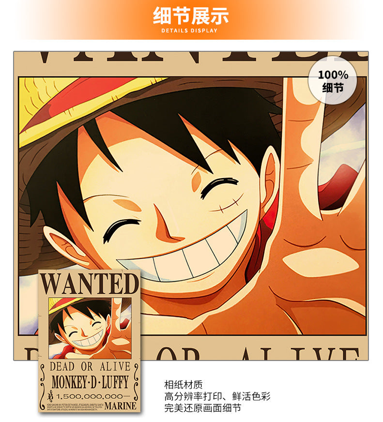 Poster one piece lot de 10 pieces 29×40cm