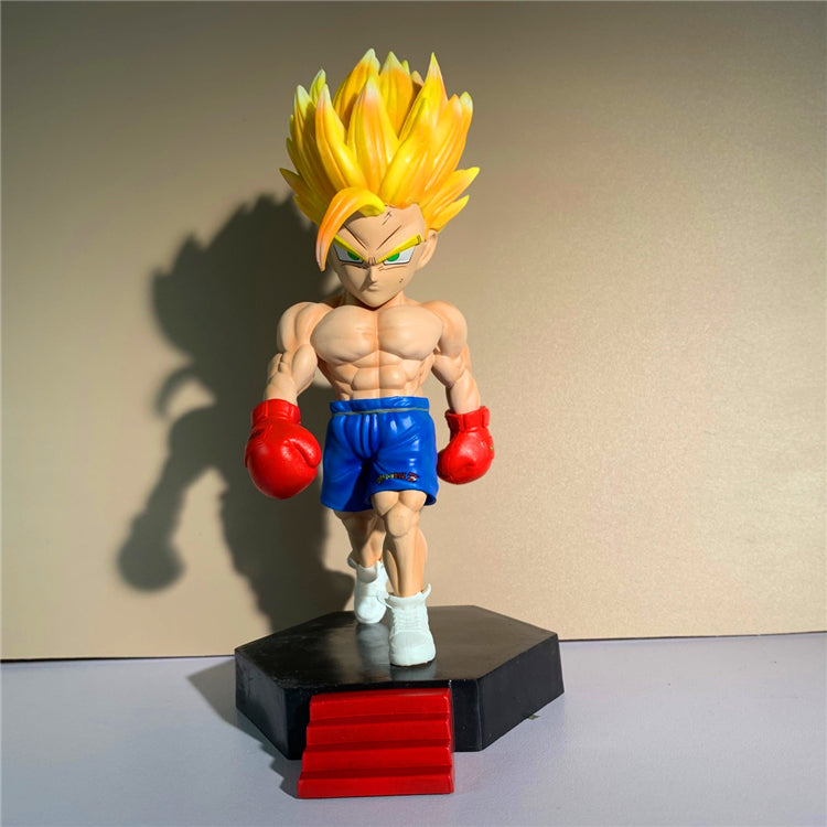 Dragon ball figurine son gohan sayan 2 boxeur statuette decoration