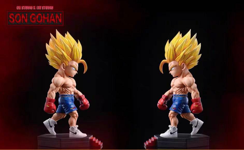 Dragon ball figurine son gohan sayan 2 boxeur statuette decoration