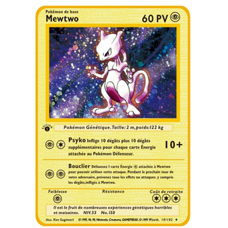 Pokemon cartes metal version francaise 12 pieces