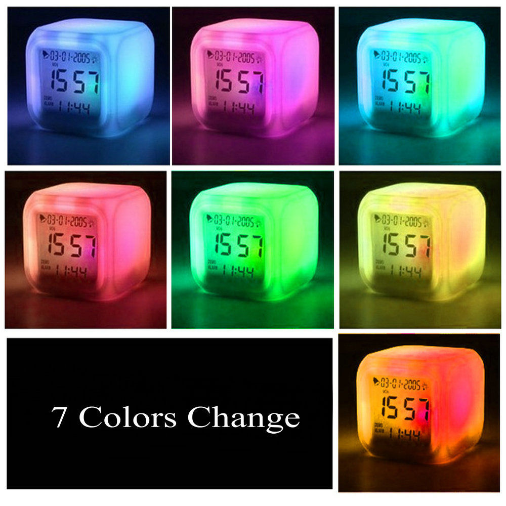 Reveil Hunter X Hunter led 7 couleurs fonction thermometre