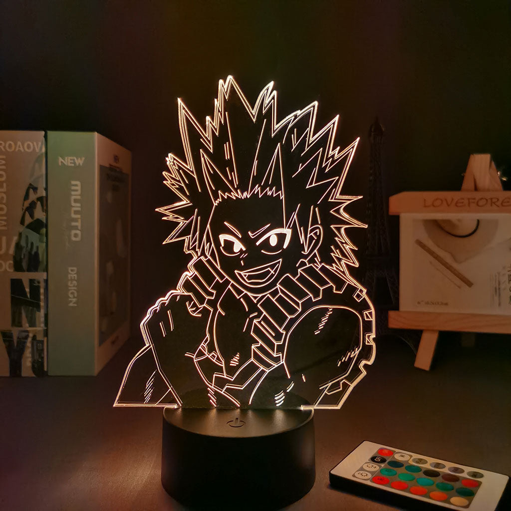 My hero academia veilleuse lampe led 16 couleurs avec telecommande