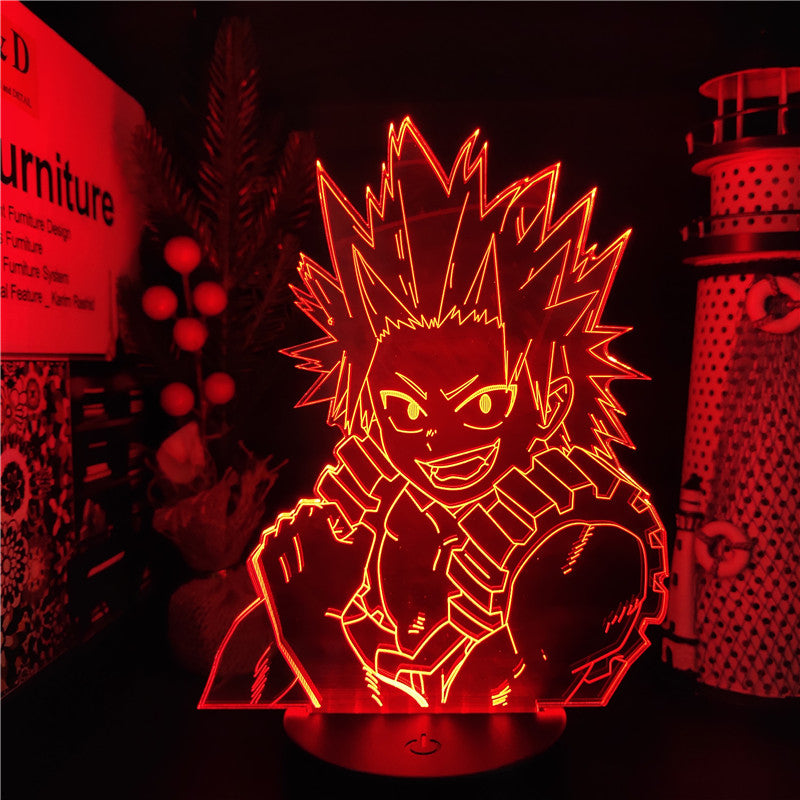 My hero academia veilleuse lampe led 16 couleurs avec telecommande