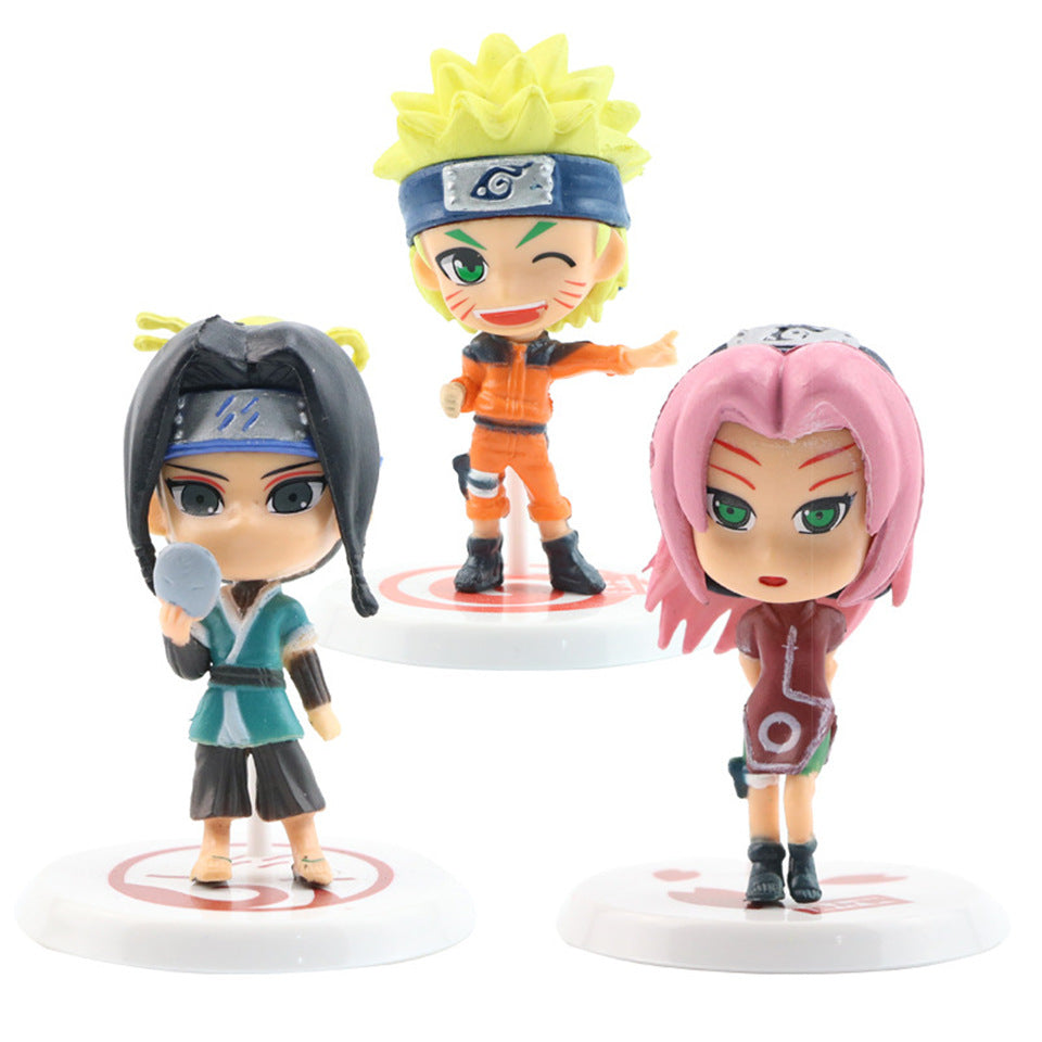 Figurines Naruto Sakura Action Figures Uchiha Gaara Kakashi Model PVC Anime Figurines  Decoration Collection manga