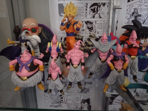 Figurine dragon ball lot de 8 statuettes majin bu entre 6 et 10cm