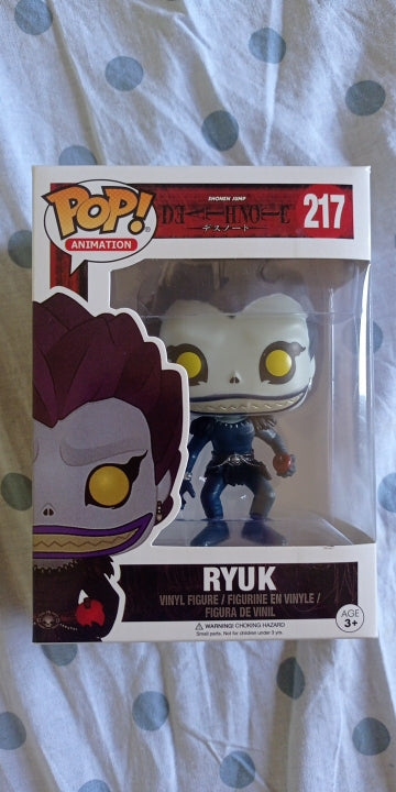 Funko pop ryuk pop animation death note 217 ou L avec cake 219