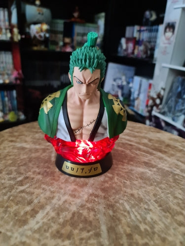 Veilleuse one piece figurine led buste Luffy Zoro Sanji Kimono Ver. Head bust Portrait  pvc Action Figure Model Toys