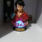 Veilleuse one piece figurine led buste Luffy Zoro Sanji Kimono Ver. Head bust Portrait  pvc Action Figure Model Toys