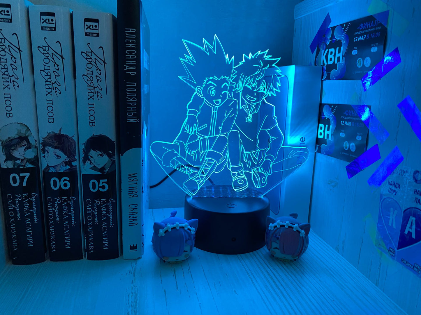 Hunter X hunter veilleuse 16 couleurs lampe led avec telecommande collection manga