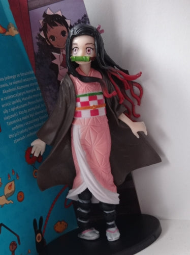 Figurine Demon Slayer Figure Kamado Tanjirou Nezuko Action Figures PVC Model Toys Zenitsu Figurine Inosuke Kimetsu No Yaiba statuette collection manga