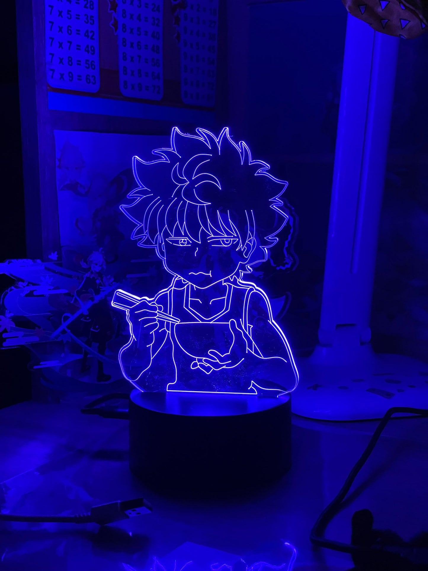 Hunter X hunter veilleuse 16 couleurs lampe led avec telecommande collection manga motif kirua