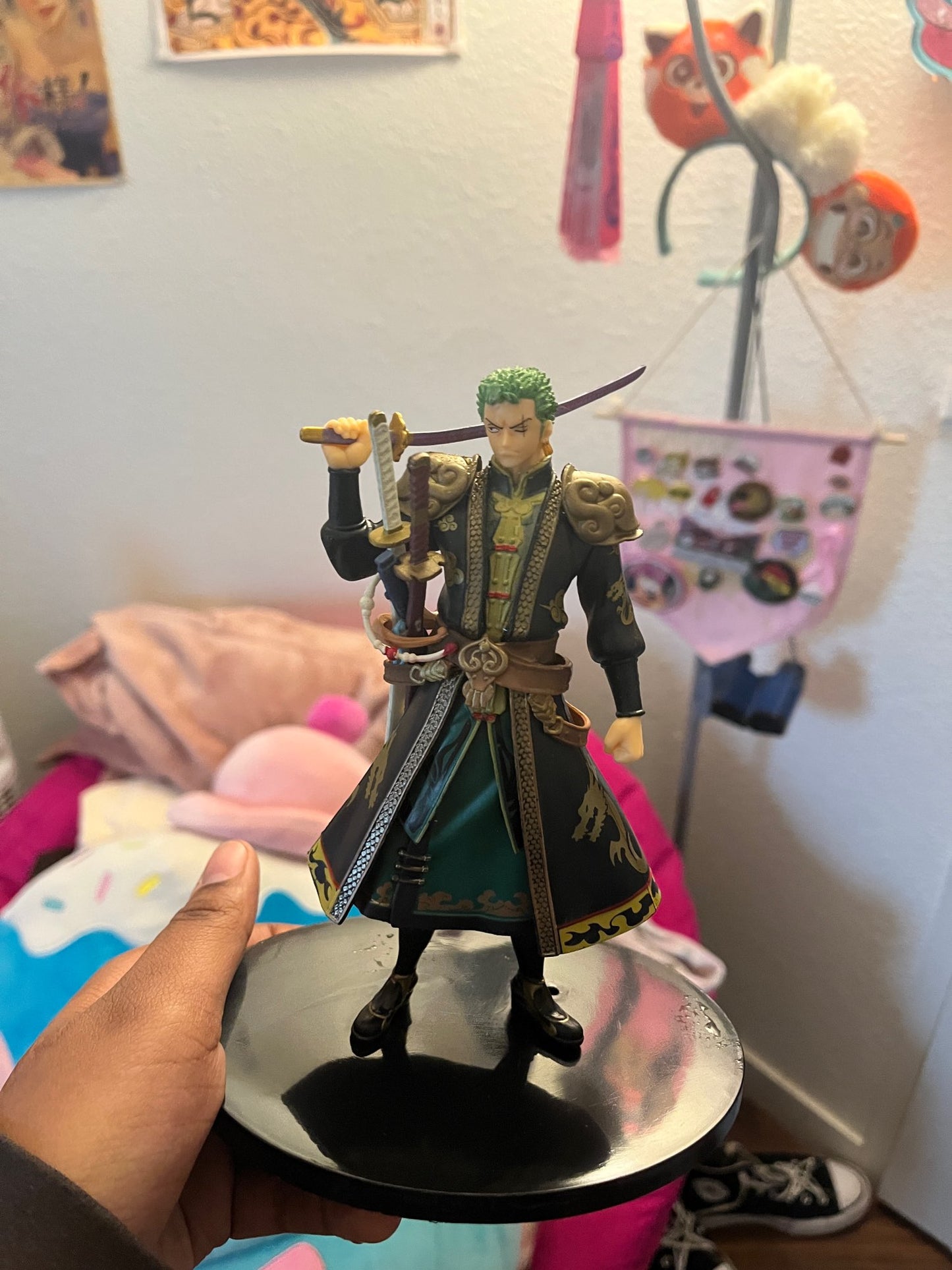 Figurine one piece luffy zoro samouraï