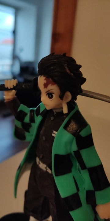 Figurine Demon Slayer Figure Kamado Tanjirou Nezuko Action Figures PVC Model Toys Zenitsu Figurine Inosuke Kimetsu No Yaiba statuette collection manga