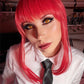 Perruque makima cosplay chainsaw man