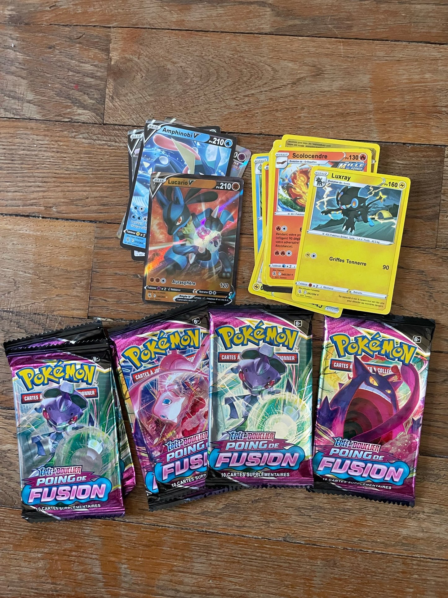 Cartes pokemon booster poing de fusion version françaises