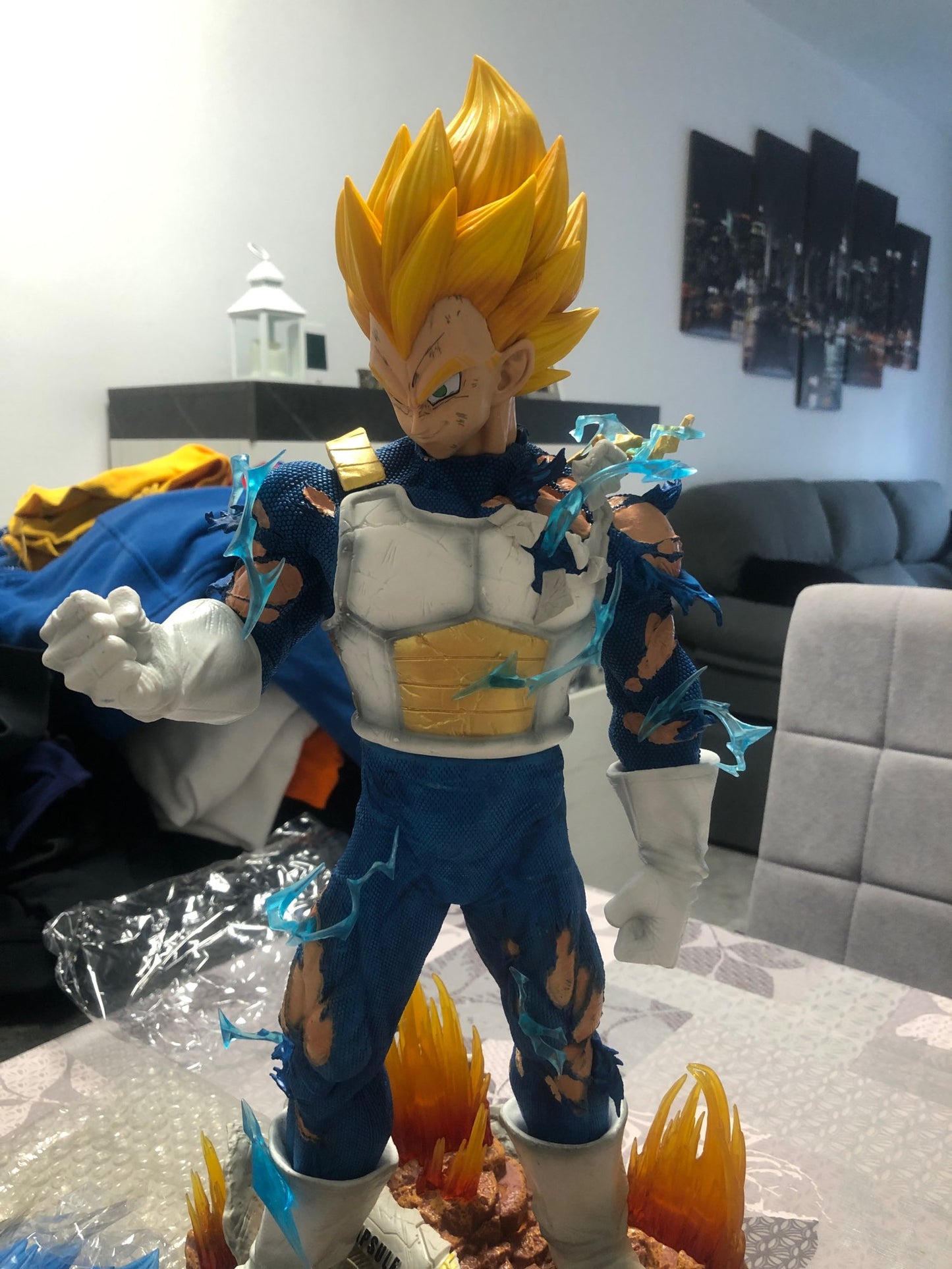 Figurine dragon ball statuette de luxe vegeta 55cm