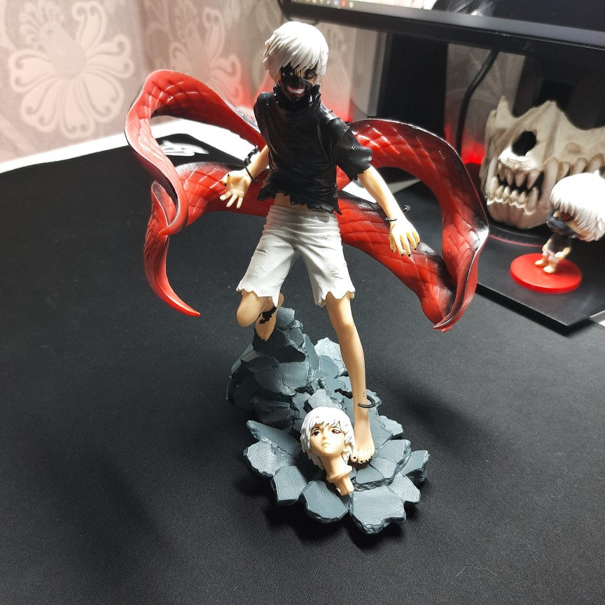 Tokyo ghool figurine ken kaneki statuette collection manga tete interchangeable 24cm