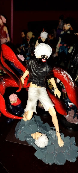 Tokyo ghool figurine ken kaneki statuette collection manga tete interchangeable 24cm