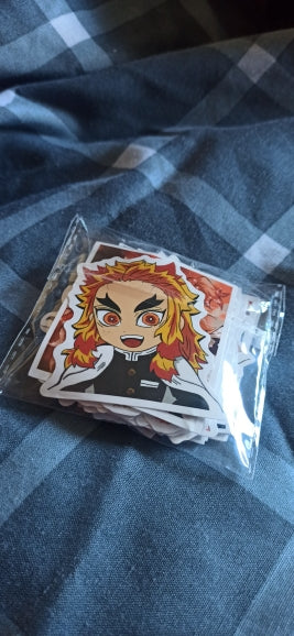 Stickers  Demon Slayer autocollants  Kimetsu No Yaiba Animé 50 pieces