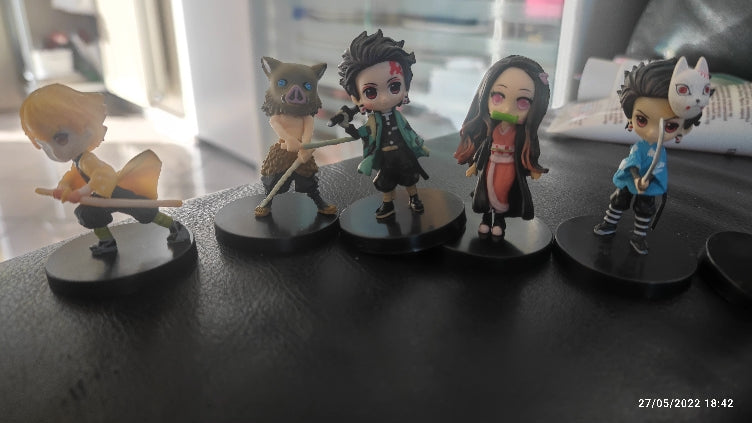 Figurine  Demon Slayer statuette collection manga Kimetsu No Yaiba Figure nezuko Kamado Tanjiro Kamado zenitsu  Figure Toys 7cm