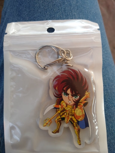 Porte clef Saint Seiya chevalier d'or au choix accessoires gold saints