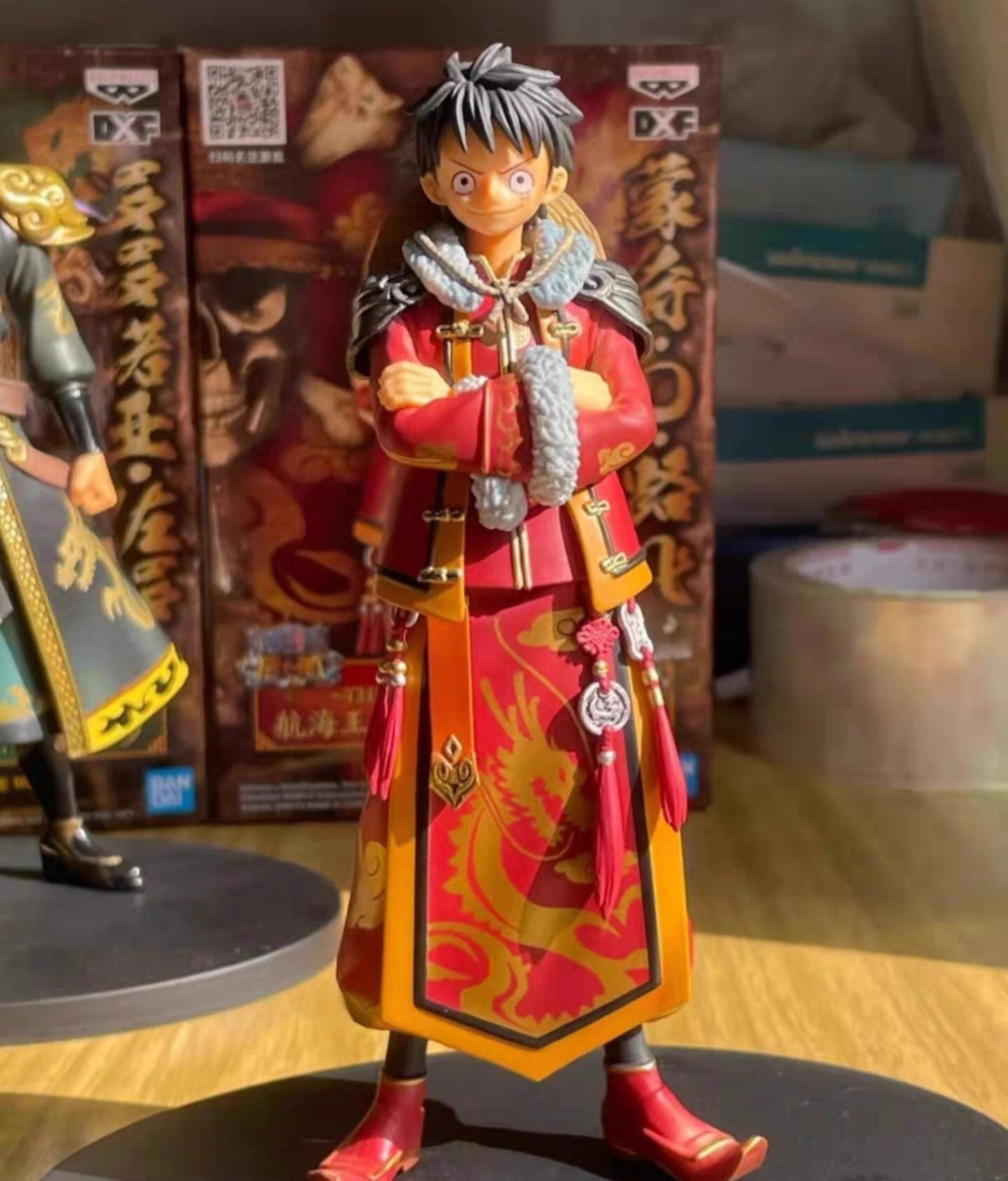 Figurine one piece luffy zoro samouraï