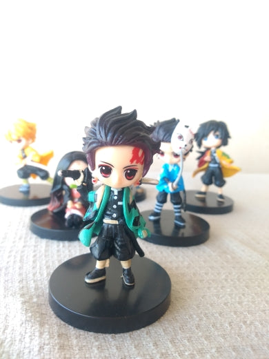 Figurine  Demon Slayer statuette collection manga Kimetsu No Yaiba Figure nezuko Kamado Tanjiro Kamado zenitsu  Figure Toys 7cm