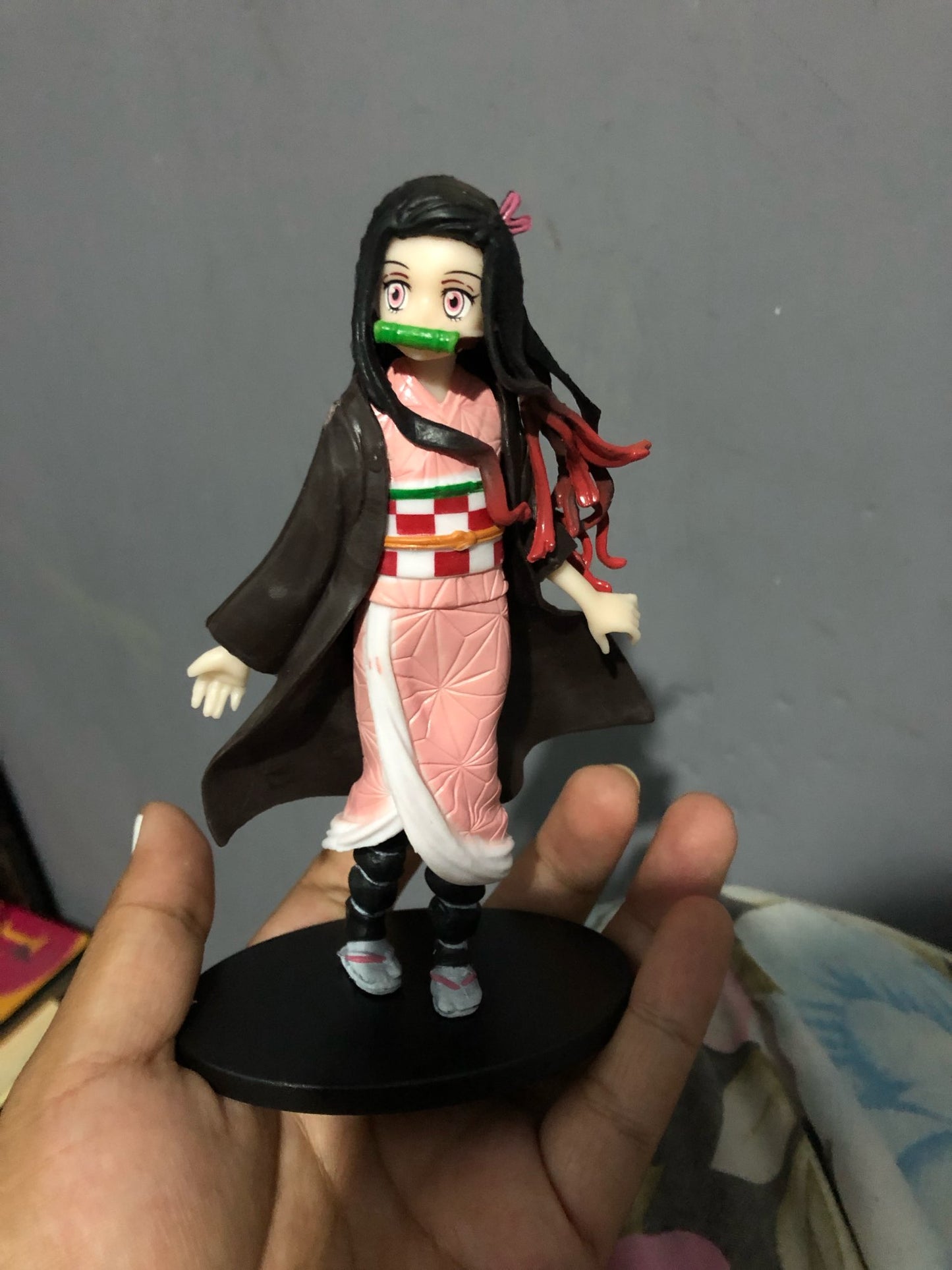 Figurine Demon Slayer Figure Kamado Tanjirou Nezuko Action Figures PVC Model Toys Zenitsu Figurine Inosuke Kimetsu No Yaiba statuette collection manga