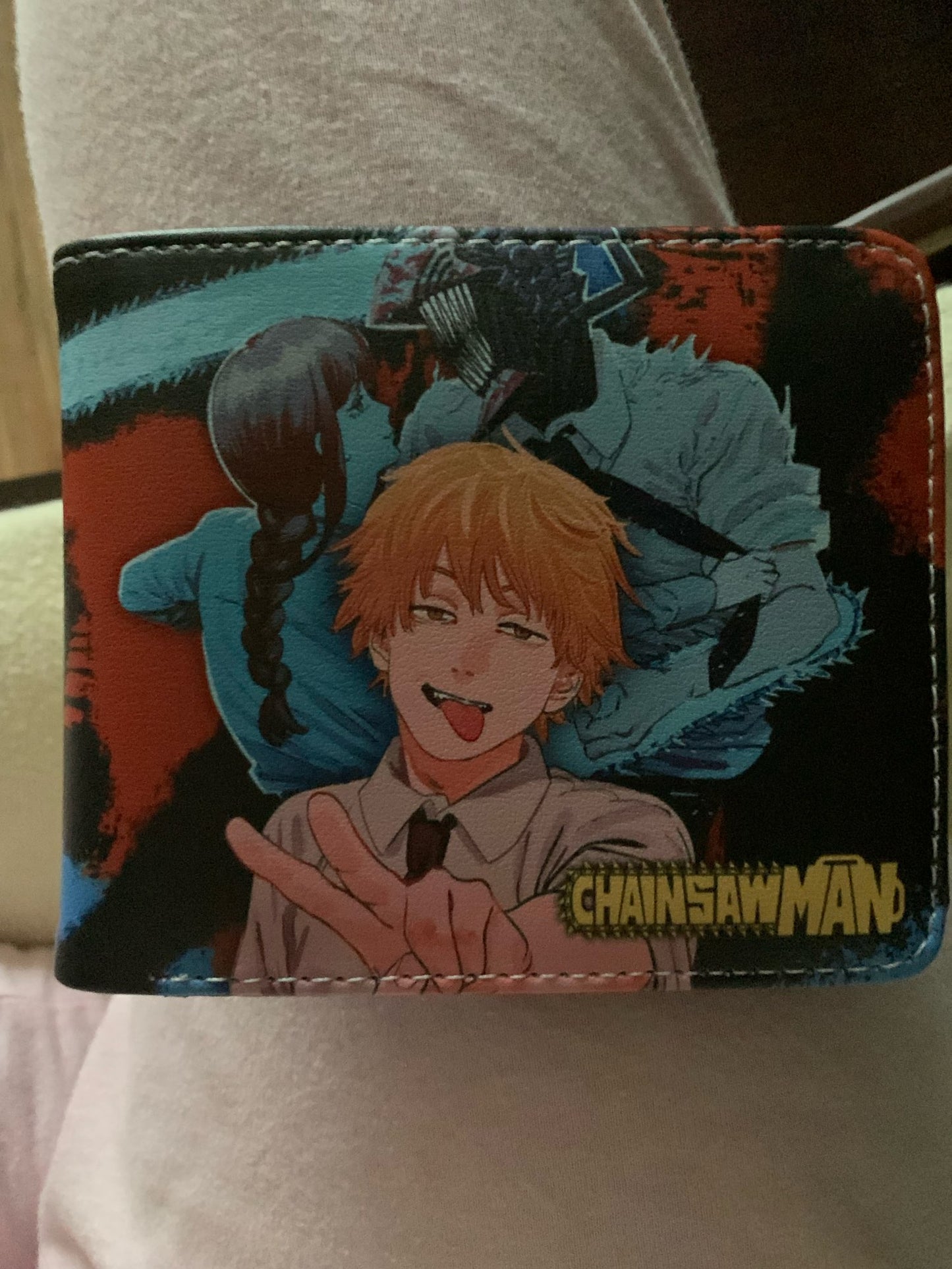 Porte monnaie chainsaw man portefeuille denji