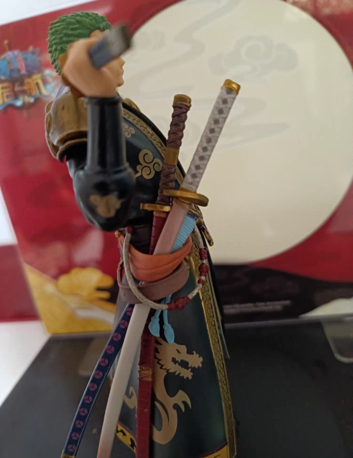 Figurine one piece luffy zoro samouraï