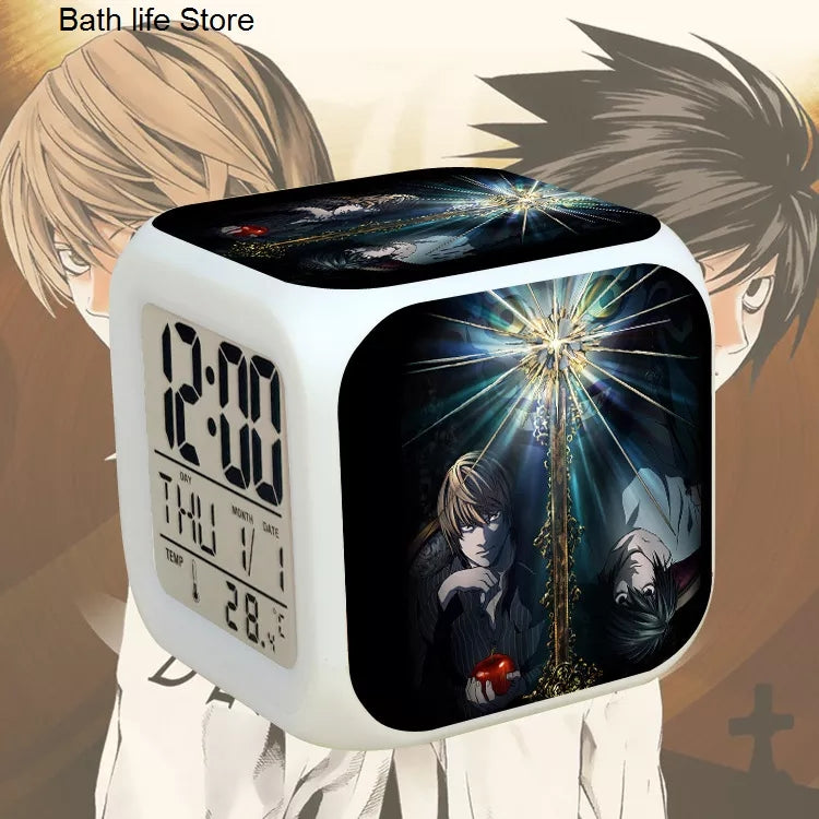 Death note reveil 7 couleurs fonction thermometre veilleuse decoration collection manga