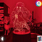 Demon slayer veilleuse 16 couleurs lampe led decoration manga