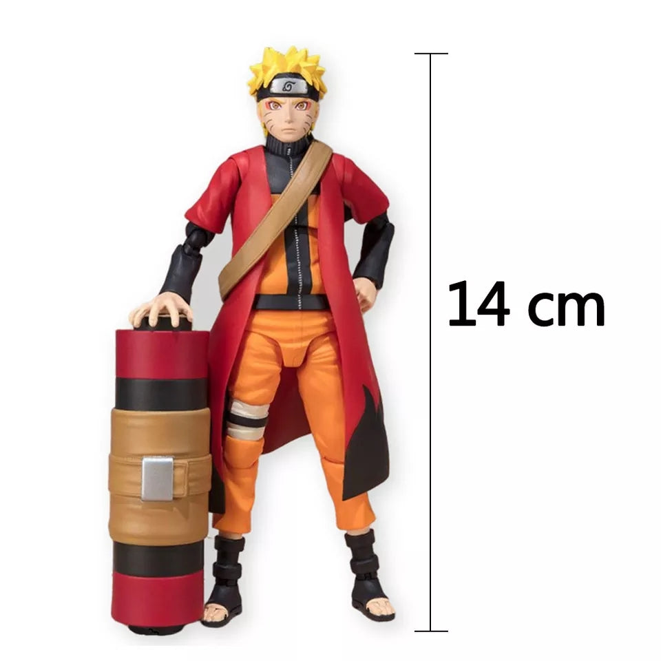 Figurine naruto uzumaki avec tete interchangeable et accessoires